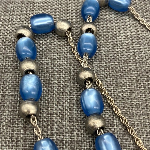 Greece Greek Pendant Charm As Is Flag Blue Enamel Silver Chain Round Bracelet - Picture 2 of 7